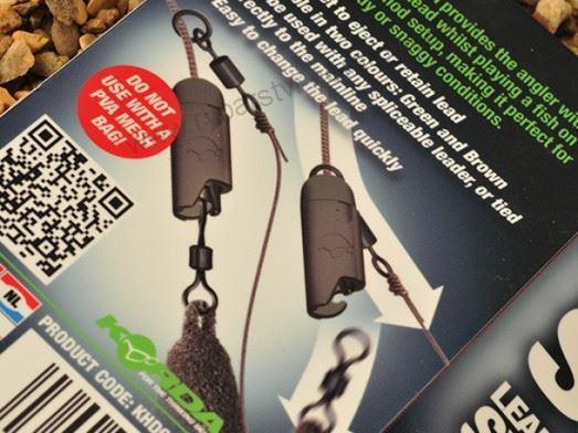 Korda Heli Safe Lead Release System montáž green 2ks