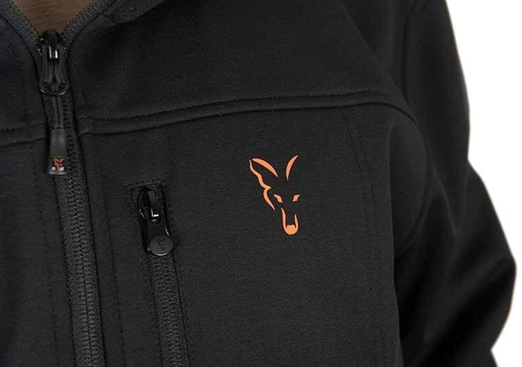 Fox Bunda Collection Soft Shell Jacket Black Orange - XXL