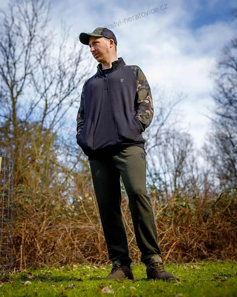 Fox Mikina LW Black Camo QTR Zip - XXXL