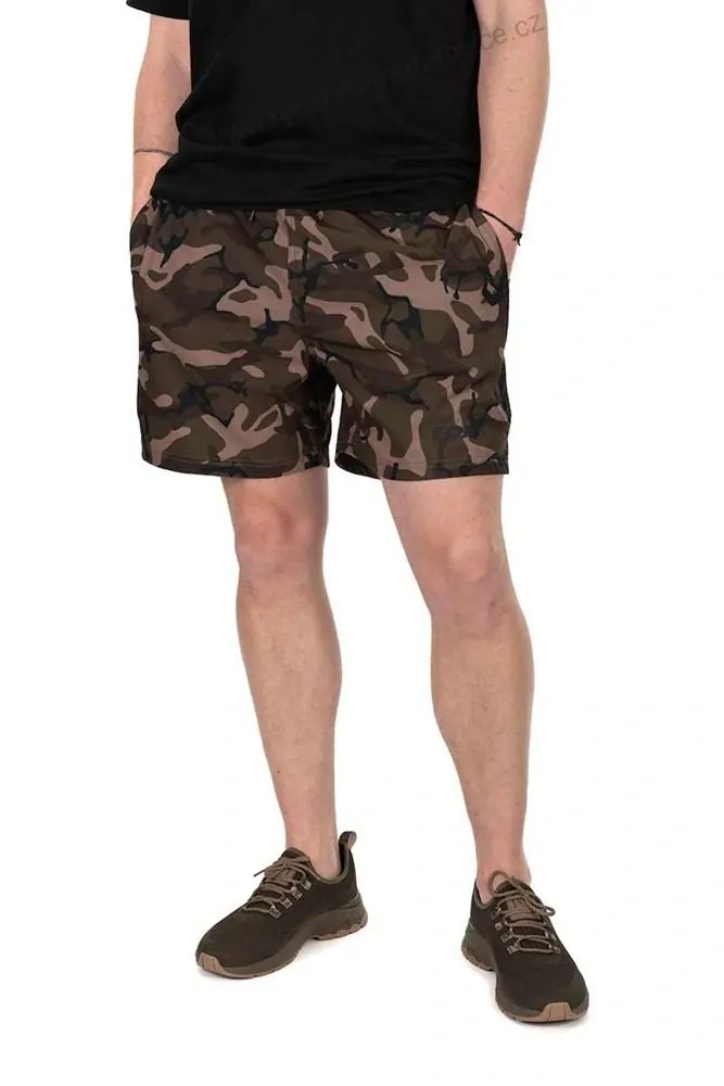 Fox Koupací Kraťasy Black Camo LW Swim Shorts - L