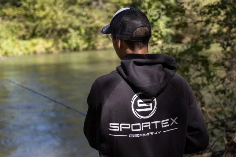 Sportex rybářská mikina s kapucí černá - XL