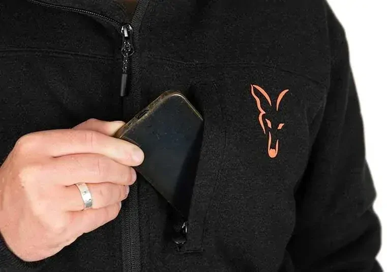 Fox Bunda Collection Sherpa Jacket Black Orange - L