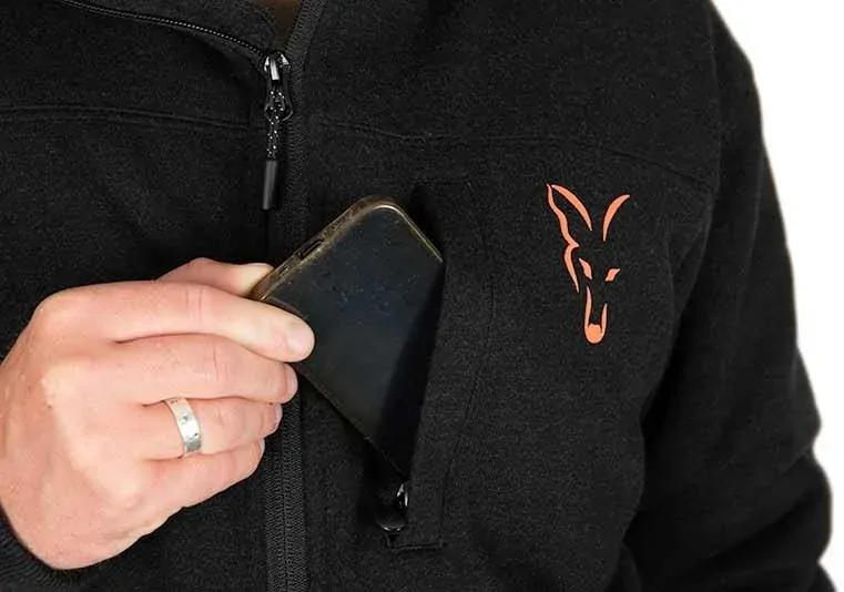 Fox Bunda Collection Sherpa Jacket Black Orange - XXXL