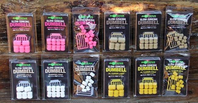 Korda Pop-Up Dumbell Banofee - banán-smetana 16mm 5ks - bílá