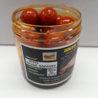 Boilie v dipu - Hmyz/Mango/Broskev - 150g - 20mm