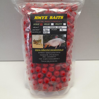 Boilie v dipu - Hmyz/Jahoda/Chilli - 1kg - 14mm