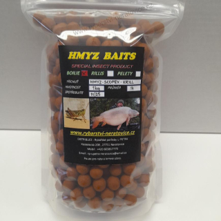 Boilie - Hmyz/Scopex/Krill - 1kg - 14mm