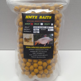 Boilie - Hmyz/Oliheň/Rak - 1kg - 14mm