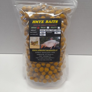 Boilie - Hmyz/Banán/Tygří ořech - 1kg - 14mm