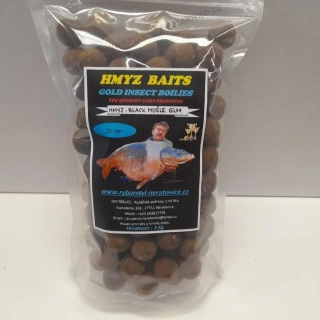 Gold Insect boilies - Hmyz/Black Mušle GLM - 1kg - 20mm