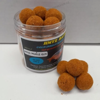Gold Insect boilies v Powder dipu - Hmyz/Mušle GLM - 150g - 24mm