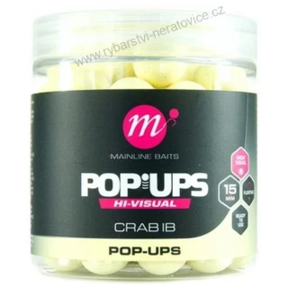 Mainline Plovoucí Boilie High Visuali Pop Ups Crab IB 15 mm