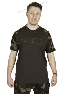 Fox Tričko Khaki Camo Outline T-Shirt - XL
