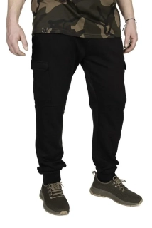 Fox Tepláky LW Black Camo Combat Joggers - XXXL