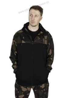 Fox Mikina LW Black Camo Split Zip Hoody - M