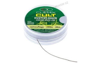 CLIMAX - Návazcová šňůrka - HUNTERS BRAID CAMOU - 20m - 22kg / 45lbs