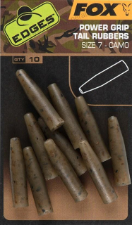 Fox Převleky Edges Camo Powergrip Tail Rubbers 10 ks