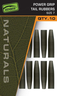 Fox Převleky Edges Naturals Power Grip Tail Rubbers Size 7 10 ks