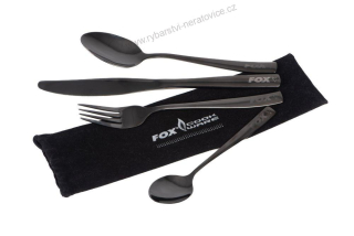 Fox Sada Příborů Black Stainless Cutlery Set