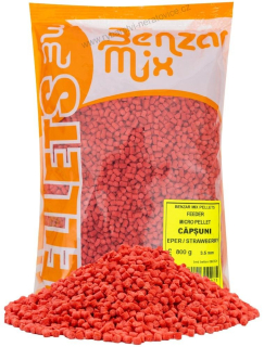 BENZAR MIX PELETY 3,5mm FEEDER 800G - Jahoda