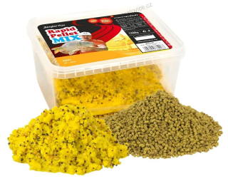 Benzar Mix Pelety Rapid Mix 1200 g - Med (žlutá)