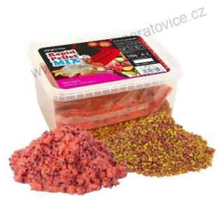 Benzar Mix Pelety Rapid Mix 1200 g - Tutti Frutti (žlutá-červená)