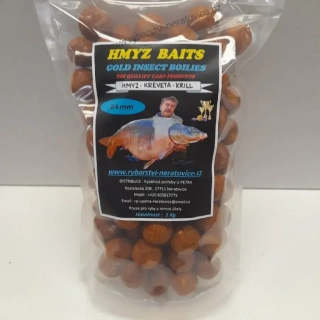 Gold Insect boilies - Hmyz/Kreveta/Krill - 250g - 20mm