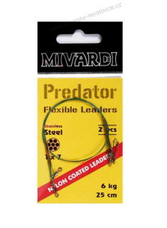 Mivardi Predator - lanko obratlík + karabinka 9 kg - 2ks