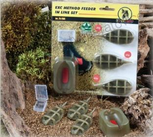 Extra Carp Method Feeder Set 20,30,40g + formička