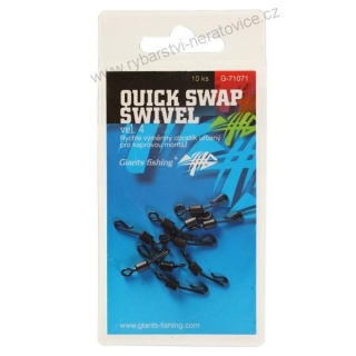 Rychlovýměnný obratlík GF vel.8/10ks Quick Swap Swivel 
