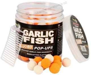 Boilie Fluo PopUp Garlic Fish 80g 20mm Starbaits