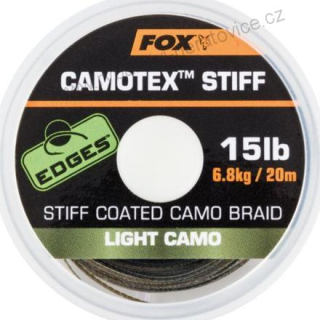 Fox Návazcová Šňůrka Camotex Light Stiff 15lb 6,8kg