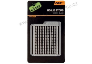 Fox zarážky na boilies Edges boilie stops standart clear