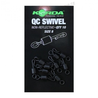 Korda Obratlíky Quick Change Swivel vel.8 - 10ks