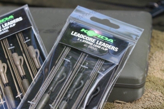 Korda Hotové montáže Leadcore leader Hybrid Lead Clip QC Swivel gravel 3ks