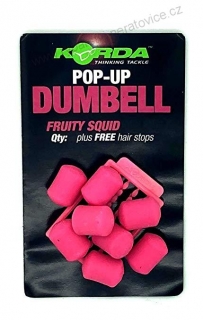 Korda Dumbell Pop-Up Fruity Squid Růžová Ovoce-Oliheň - 12mm - 8ks