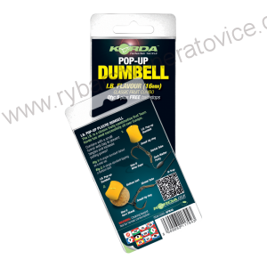 Korda Pop-Up Dumbell I.B. - ovocný mix - 12mm 8ks - žlutá
