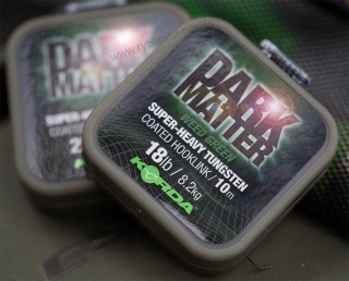 Korda ztužená šňůrka Dark Matter Tungsten Coated Braid Brown 25lb 10m hnědá