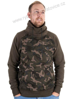 Fox Mikina Khaki Camo High Neck - XXXL