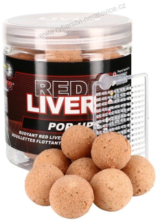 Starbaits Red Liver - Boilie plovoucí 80g 20mm