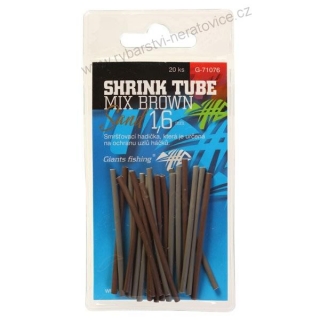 GIANTS FISHING SMRŠŤOVACÍ HADIČKA MIX BAREV SHRINK TUBE BROWN-SAND 2MM,20KS