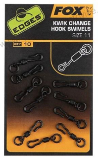 Fox Obratlíky Edges Kwik Change Hook Swivels - 11