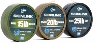 Nash šňůrka potahovaná SkinLink Semi Stiff 20lb 10m weed zelená trávová