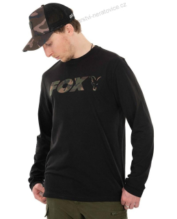Fox Triko Long Sleeve Black Camo T Shirt - XXL