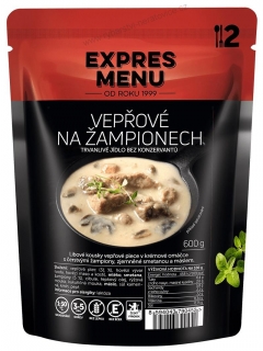 Expres Menu Vepřové na žampionech 600g 2porce