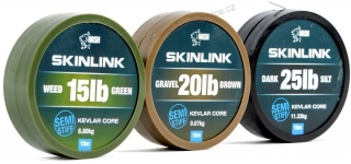 Nash Návazcová Šňůrka Potahovaná SkinLink Semi Stiff 10 m Weed Zelená-Průměr 35 lb / Nosnost 15,87 kg