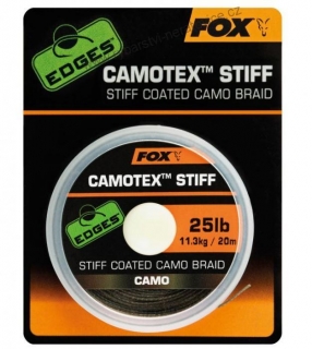 Splétaná Šňůra Fox Edges Camotex Stiff Coated Camo Braid 20m 35lb