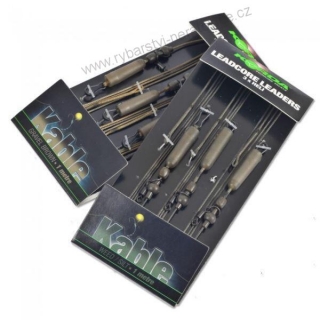 KORDA HOTOVÉ MONTÁŽE HELI LEADCORE LEADERS 3KS GRAVEL