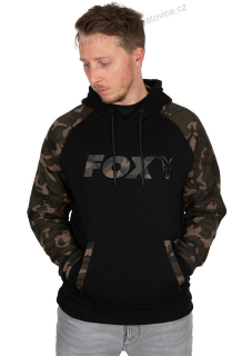 Fox Mikina Black Camo Raglan hoodie - XXXL