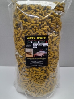 Pelety krmné - Hmyz/Banán - 7mm - 5kg